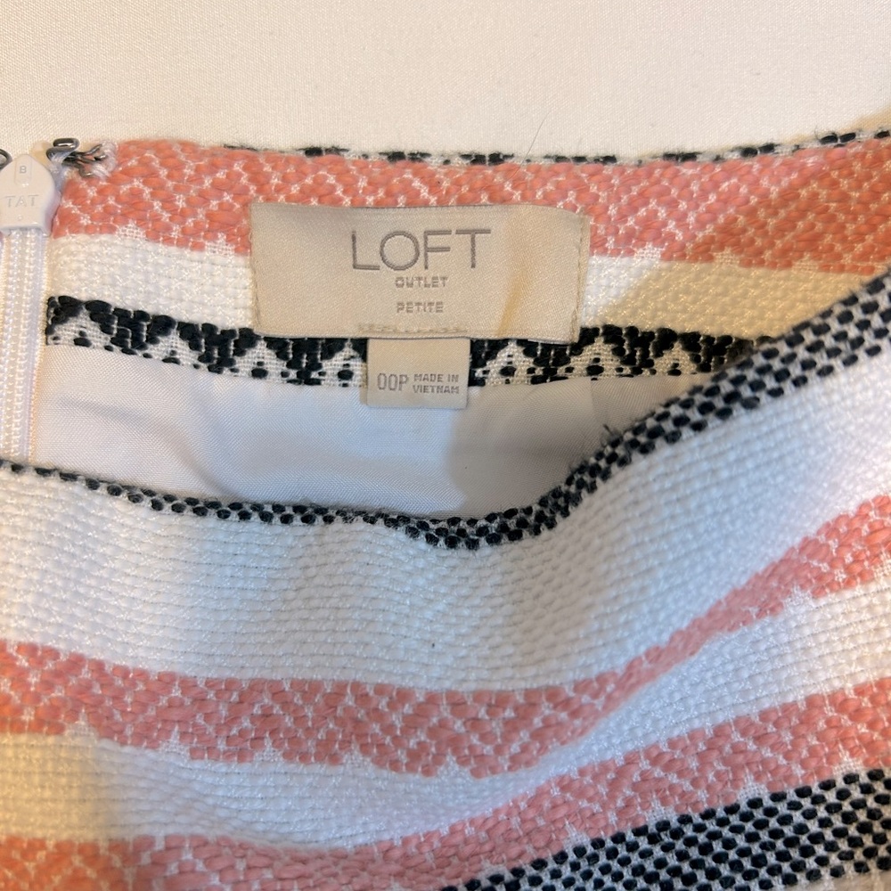 NWOT - LOFT Multicolor Striped Knit Top